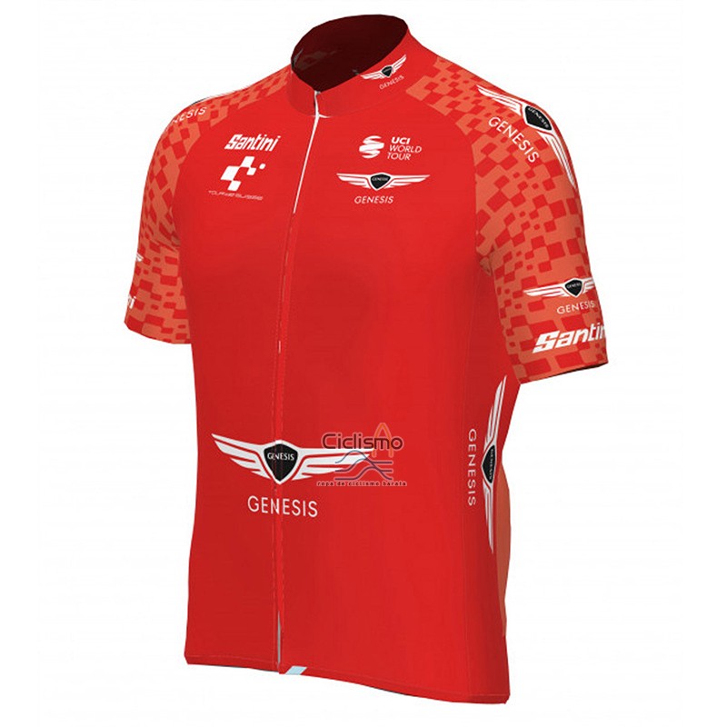 Tour de Suisse Ropa Ciclismo Culotte Corto 2023 Hombre Mangas Cortas Rojo